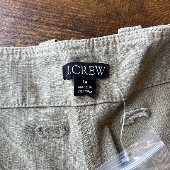 J. Crew linen Kacki Tan Pants - Picture 4 of 5